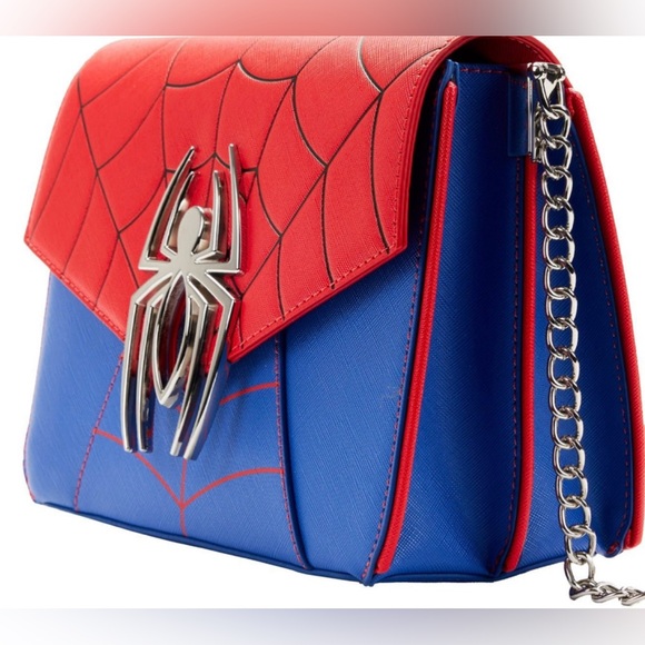 Loungefly | Bags | Nwt Loungefly Marvel Spiderman Color Block Crossbody ...